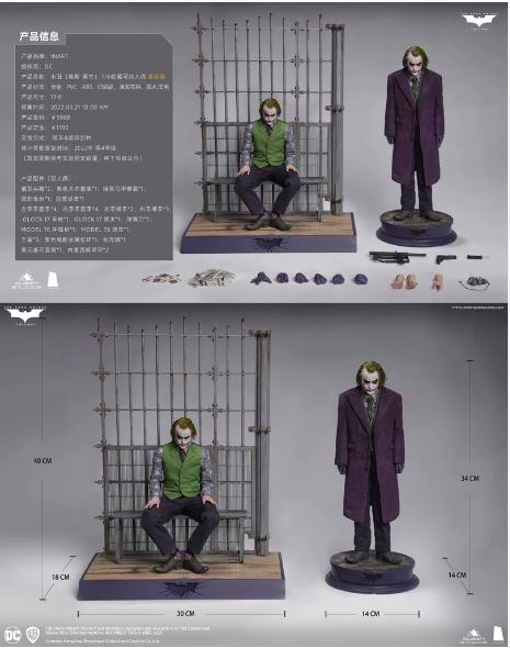 Queen Studios & INART - 1/6 TDK Joker figure DELUXE VERSION