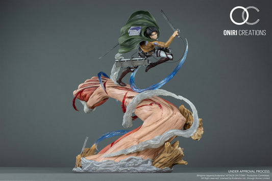 ONIRI CREATIONS - LEVI VS TITAN (SHINGEKI NO KYOJIN)(RESIN)