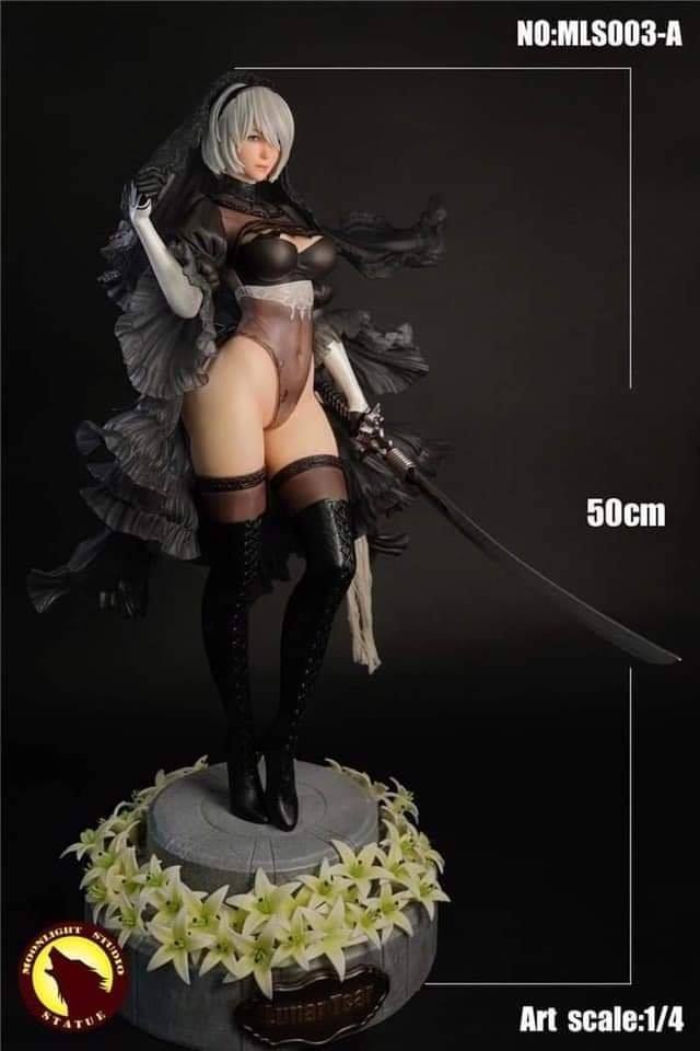 MOONLIGHT STUDIO - 2B NIER AUTOMATA (BLACK VERSION)(RESIN)