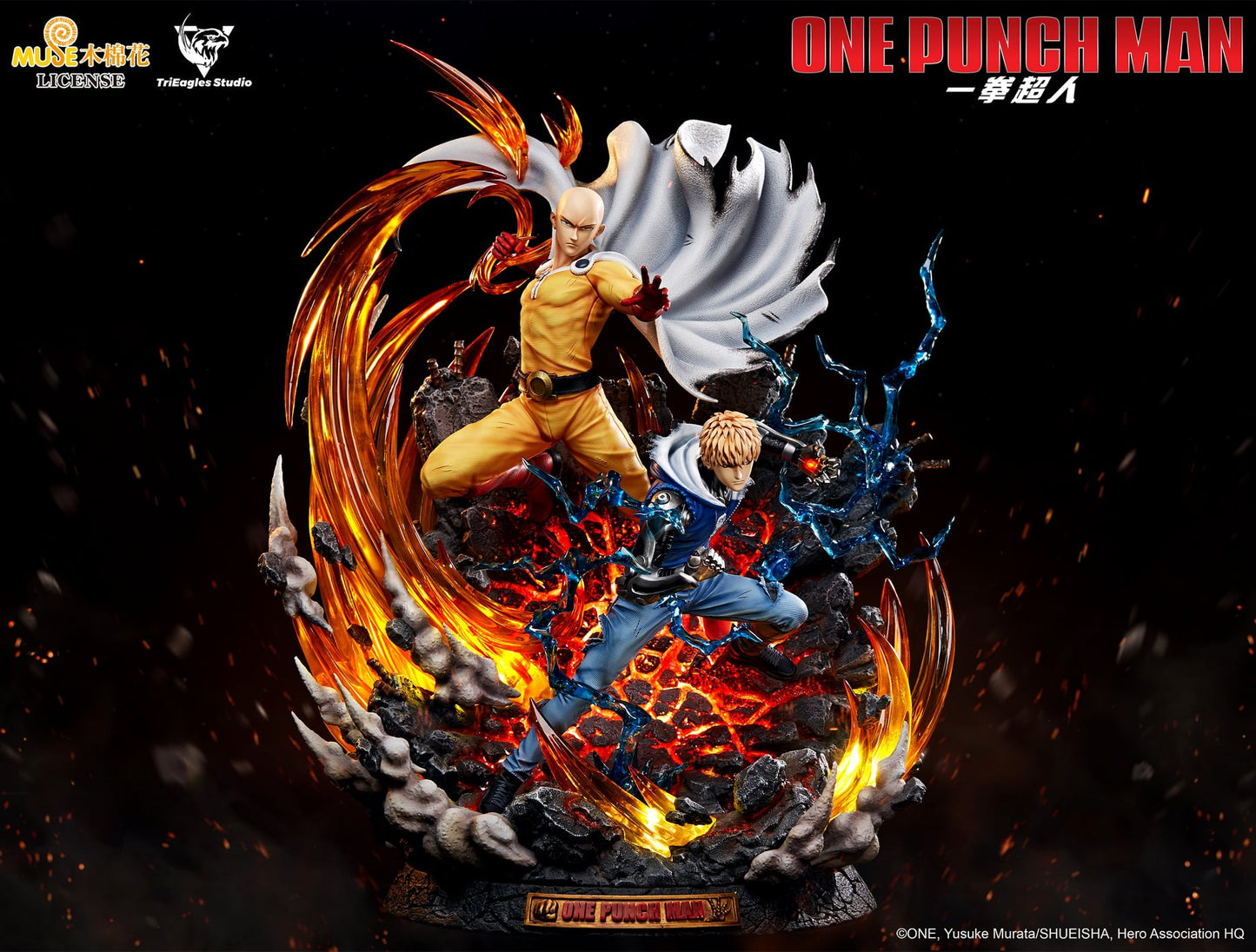 TRI EAGLES STUDIO - SAITAMA AND GENOS (ONE PUNCH MAN)(RESIN)