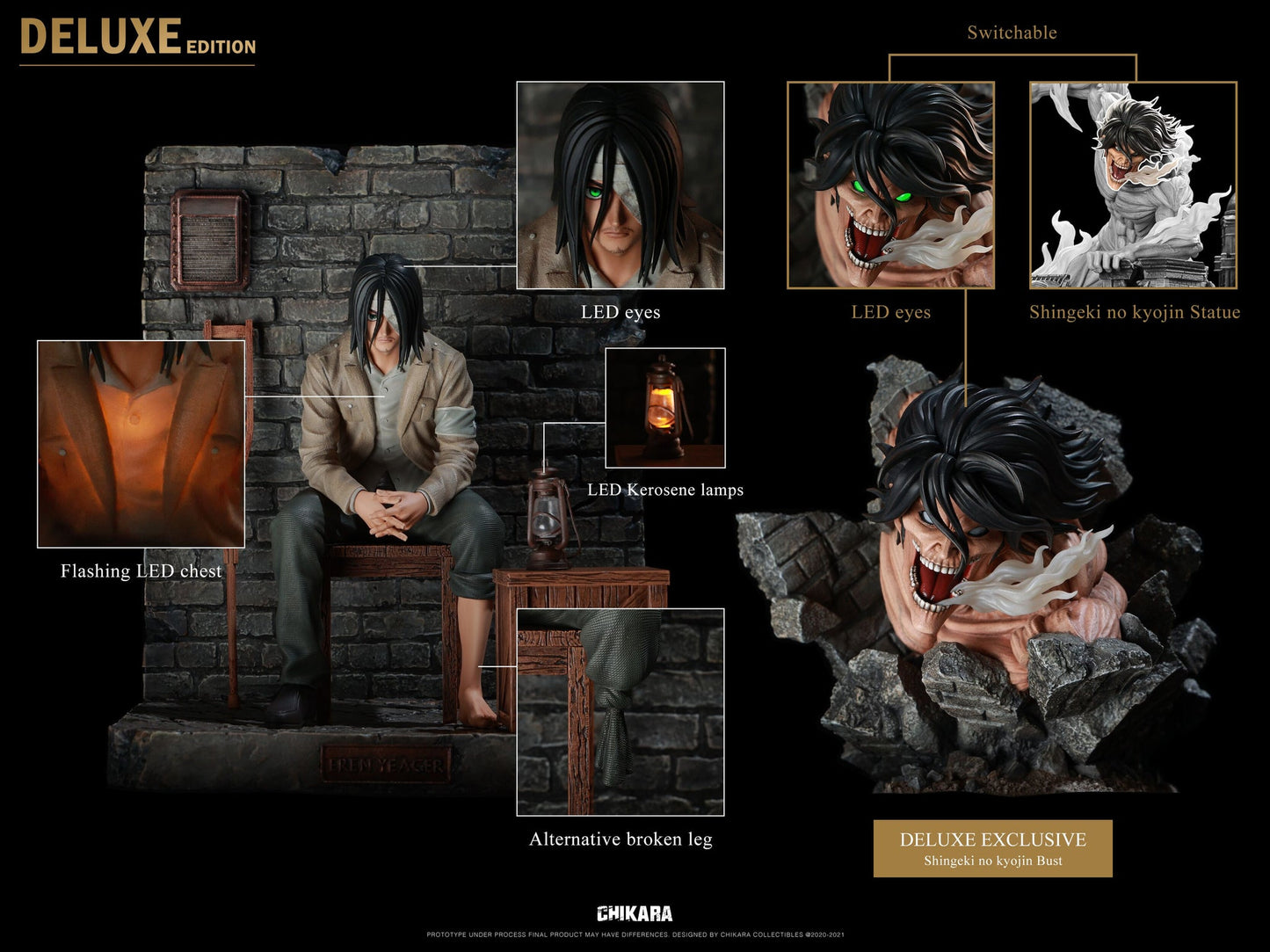 CHIKARA - EREN DELUXE VERSION (RESIN)(SHINGEKI NO KYOJIN)