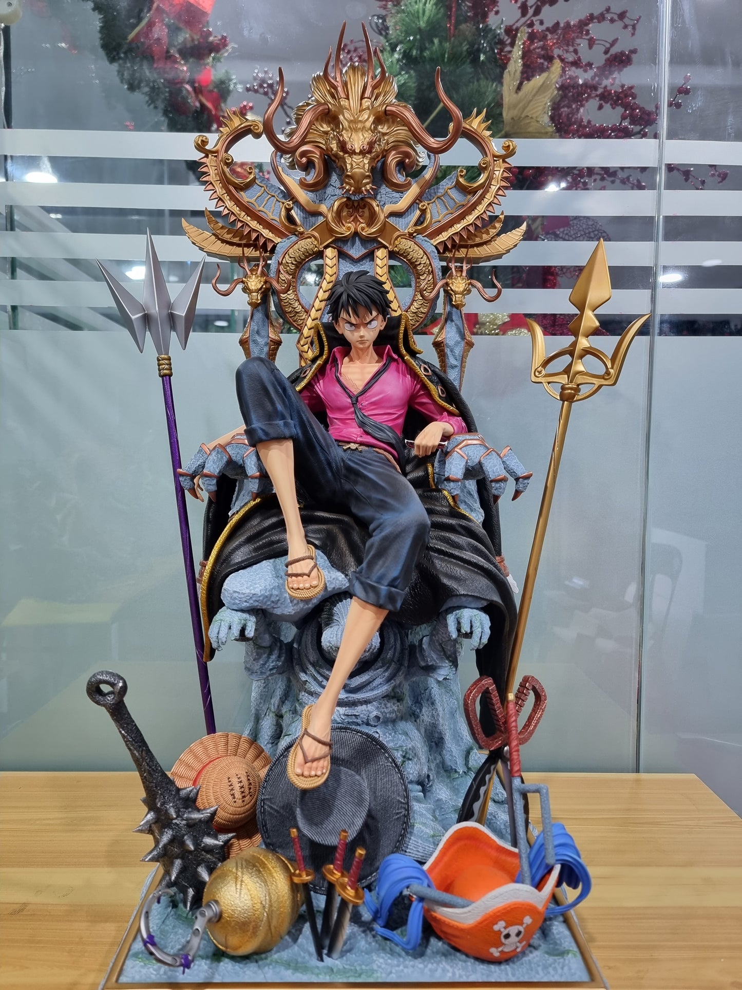 SKYLINE STUDIO - LUFFY ON THRONE (Resin)(ONE PIECE)