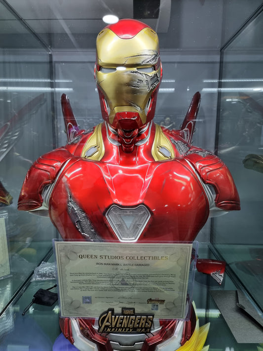 IRON MAN MARK 50 DAMAGED HEAD BUST (Resin)