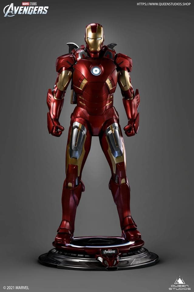 QUEEN STUDIOS - IRON MAN MARK 7 LIFE SIZE (POLYSTONE)(MARVEL)