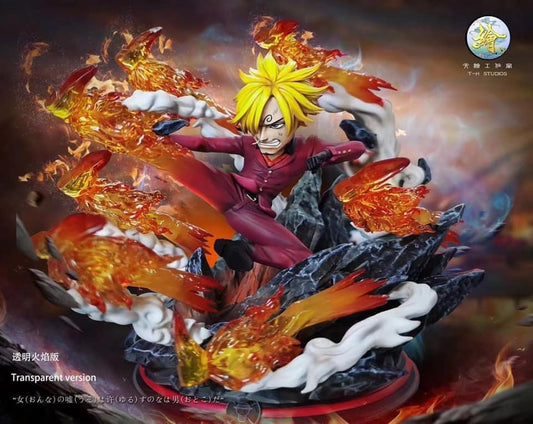 TH STUDIO - WCF ONIGASHIMA WAR PART 4. SANJI CLEAR (ONE PIECE)(RESIN)