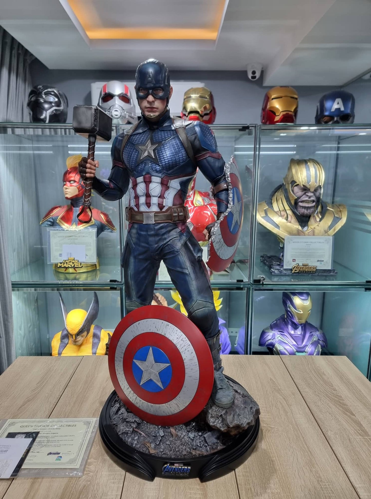 QUEEN STUDIO - CAPTAIN AMERICA 1:2 (MARVEL)(POLYSTONE)(SILICON)