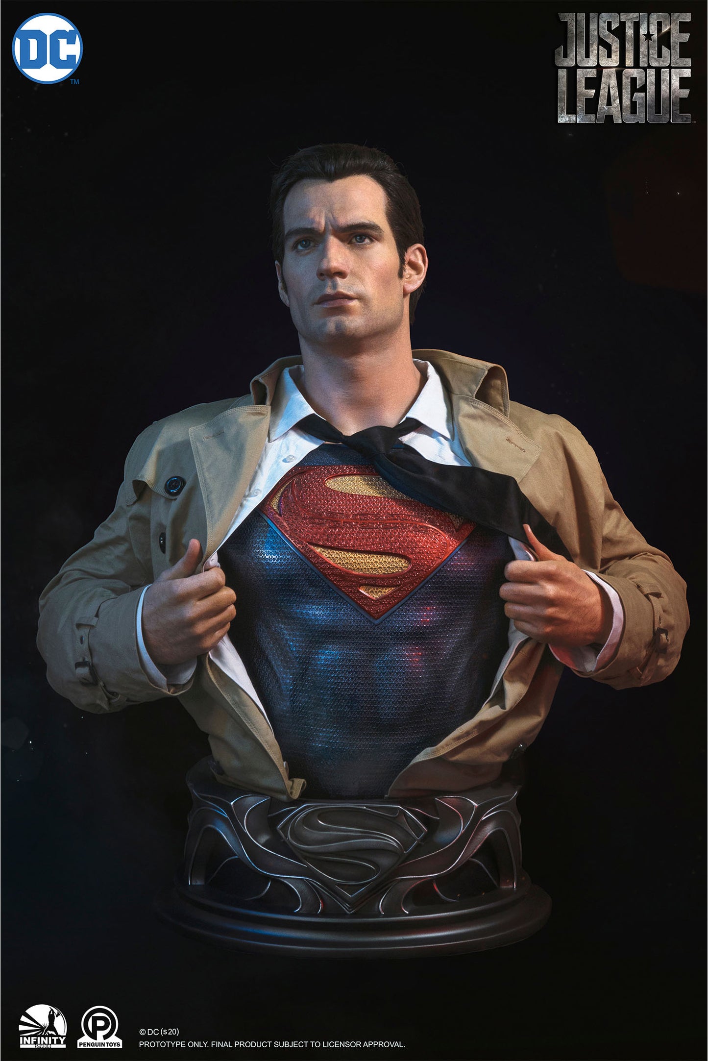 INFINITY STUDIO - SUPERMAN LIFESIZE BUST HENRY CAVILL (SILICON)(DC)