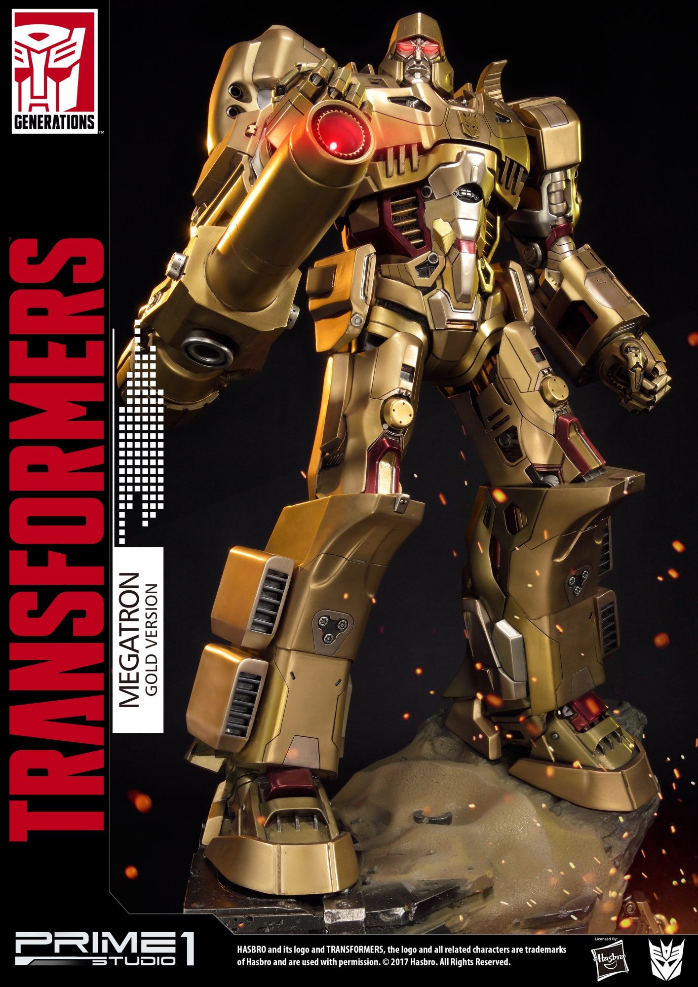 PRIME1STUDIO - GENERATION 1 MEGATRON GOLD VERSION (Polystone)(TRANSFORMERS)